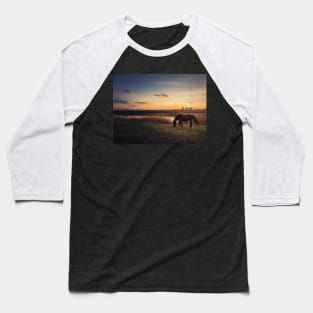 horse meets sunset Baseball T-Shirt